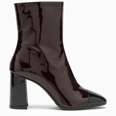 Carel Paris 100 Patent Leather Ankle Boots In Multicolor