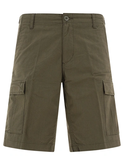 Carhartt Pocket Detailed Bermuda Shorts In Green