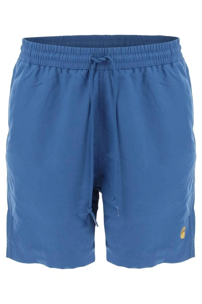 Carhartt Chase 5.5 Swim Trunks In Blue