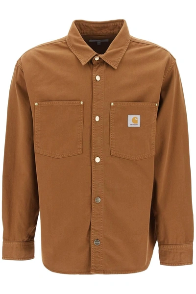 Carhartt Wip  Derby Shirt Jacket In Brown