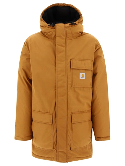 Carhartt Wip "siberian Cold" Parka In Orange