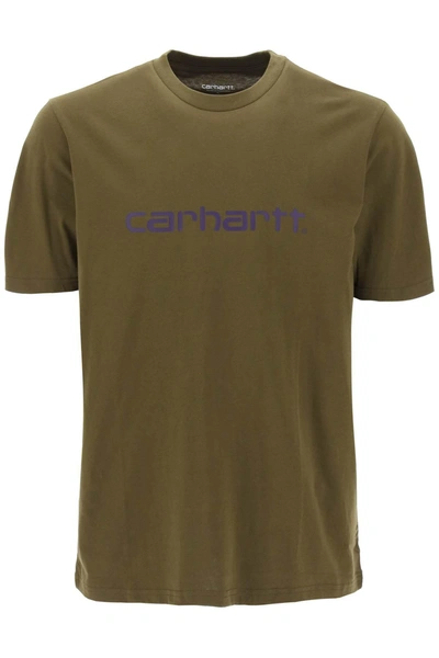 Carhartt Script T-shirt In Green