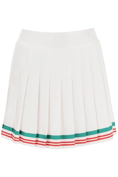 Casablanca High-waisted A-line Skirt In Cream
