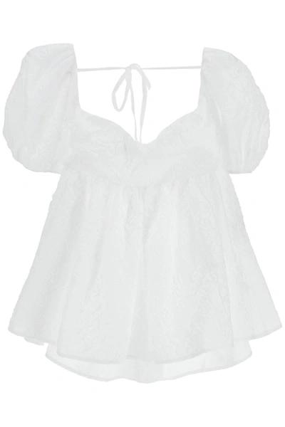 Cecilie Bahnsen 'sari' Top In White