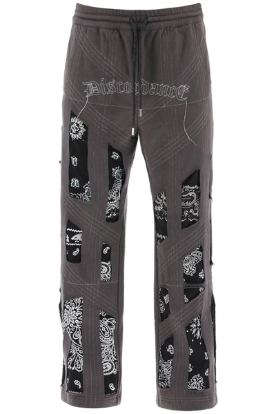 Children Of The Discordance Joggers With Bandana Detailing In Grey