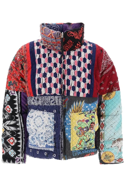 CHILDREN OF THE DISCORDANCE CHILDREN OF THE DISCORDANCE REVERSIBLE PATCHWORK DOWN JACKET