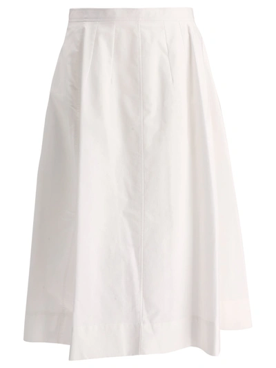 Chloé X Akanjo Wide Skirt In White