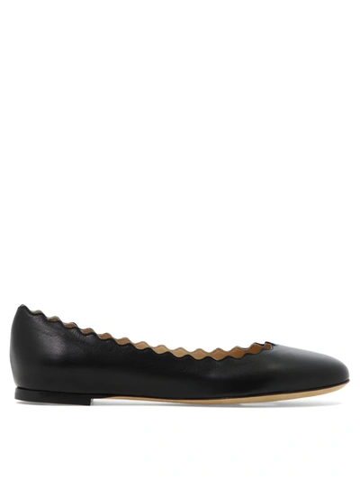 Chloé Lauren Ballet Flats In Black