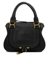 Chloé Marcie Medium Leather Handbag With Removable Shoulder Strap In Black