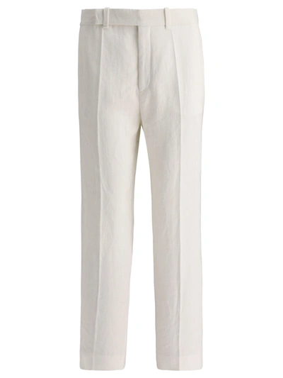 Chloé Straight Leg Trousers In White