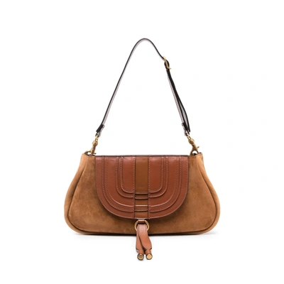 Chloé Marcie Shoulder Bag In Brown