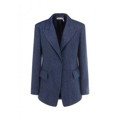 Chloé E Tailored Jacket In Deep Ocean