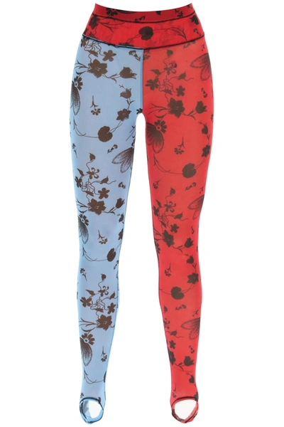 CHOPOVA LOWENA CHOPOVA LOWENA COLOR BLOCK FLORAL LEGGINGS