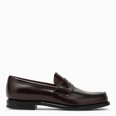 Church's Polished-finish Round-toe Loafers In Black