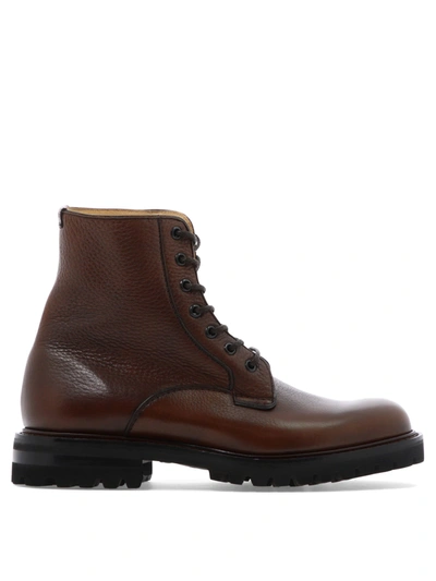 Church's Coalport 2 - Hammered Leather Lace-up Boot In Brown