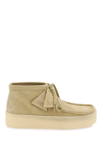Clarks Wallabee Cup Bt Lace-up Shoes In Beige