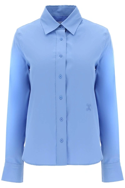 Closed Logo-embroidered Shirt In Light Blue