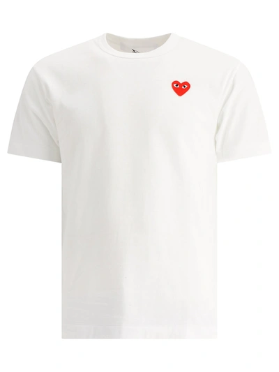 Comme Des Garçons Play T-shirt Logo Clothing In White