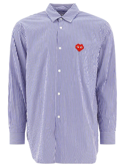 Comme Des Garçons Play Shirt Comme Des Garcons Play Men Color Blue