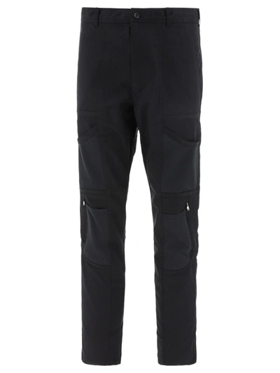 Comme Des Garçons Shirt Cargo Trousers With Zip In Black