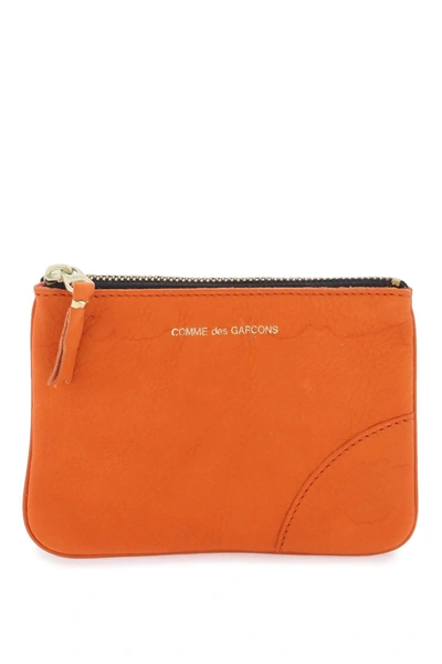 Comme Des Garçons Comme Des Garcons Wallet Leather Coin Purse In Orange