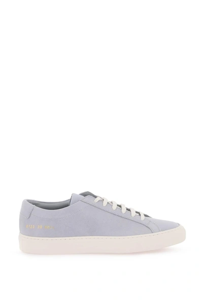 Common Projects Suede Original Achilles Sneakers In Blue