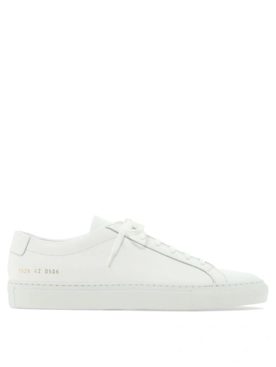 Common Projects White Achilles Contrast Bumpy Sneakers