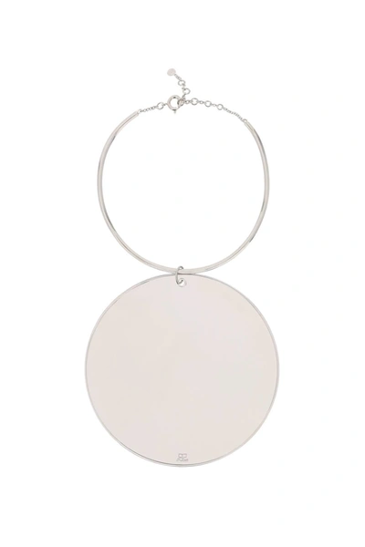 Courrèges Circular-pendant Tube Necklace In Mixed Colours