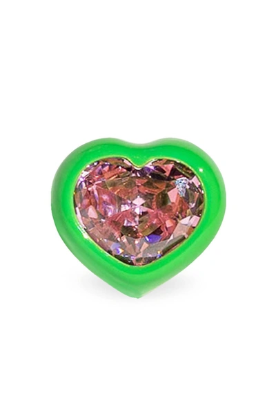 Dans Les Rues Lux Heart Ring In Mixed Colours