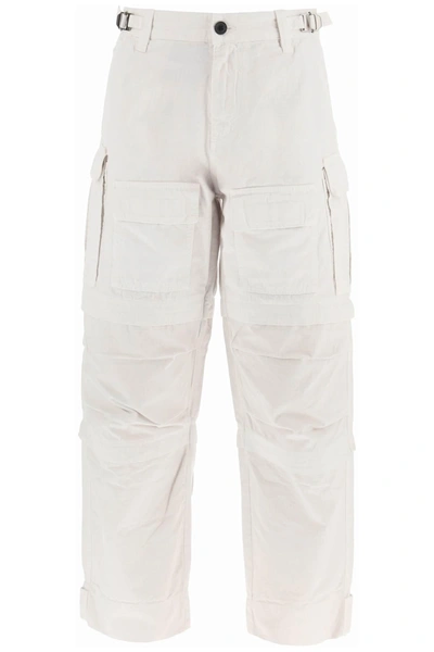 Darkpark Julia Cargo Trousers In White