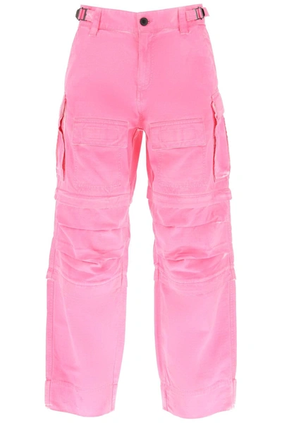 Darkpark Julia Cargo Pants In Fuchsia