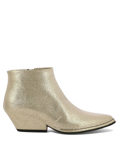 Del Carlo Delcarlo "crio" Ankle Boots In Beige