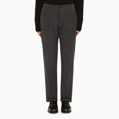 Department 5 Regular Grey Ribbed Trousers