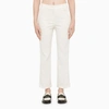 Department Five White Boot-cut Trousers