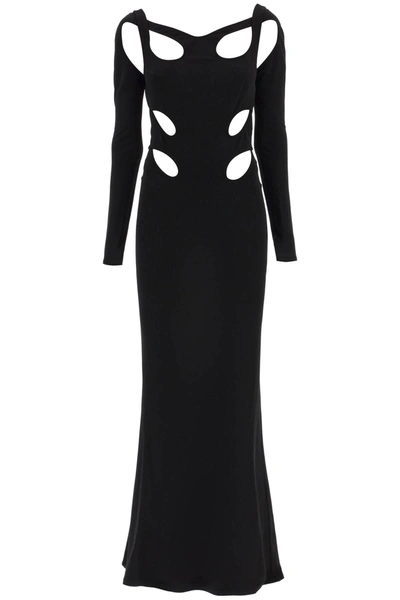 Dion Lee Cut-out Backless Gown Dress In Black