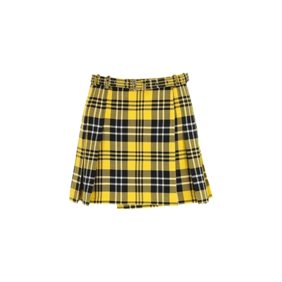 Dior Wool Skirt In Yellow