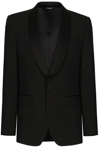 Dolce & Gabbana Einreihige Smoking-jacke In Black