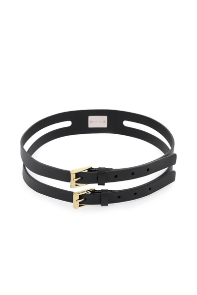 Dolce & Gabbana Belt With Logo Tag In Black