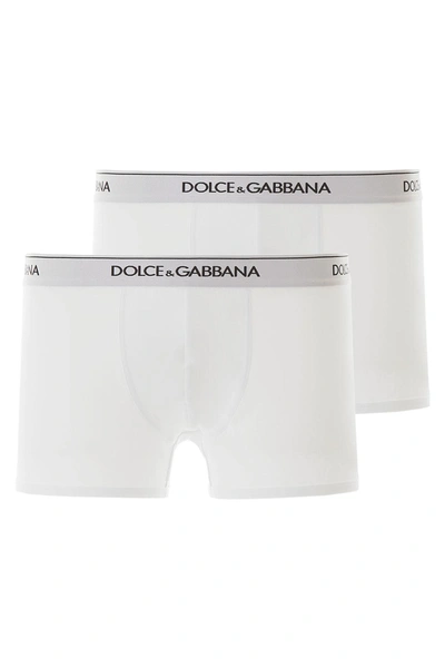 Dolce & Gabbana Bi-pack Underwear Boxer In White