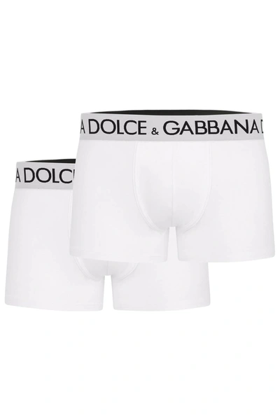 Dolce & Gabbana Logo Boxer Briefs In White