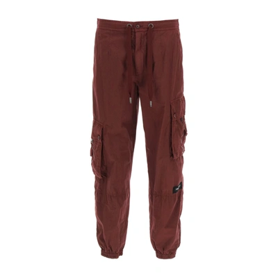 Dolce & Gabbana Cargo Pocket Trousers In Red