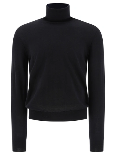 Dolce & Gabbana Cashmere Turtleneck Sweater In Black
