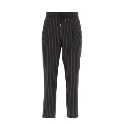 Dolce & Gabbana Casual Wool Trousers In Black