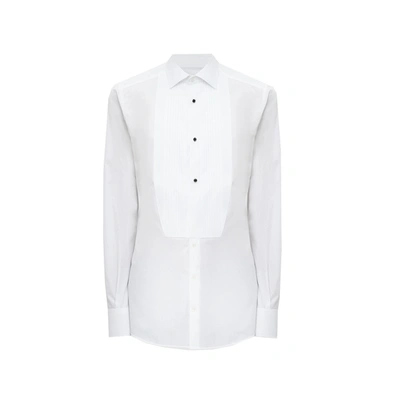 Dolce & Gabbana Cotton And Silk Shirt In White