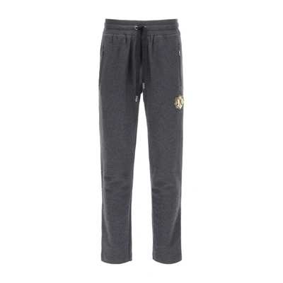 Dolce & Gabbana Cotton Jogging Pants In Gray