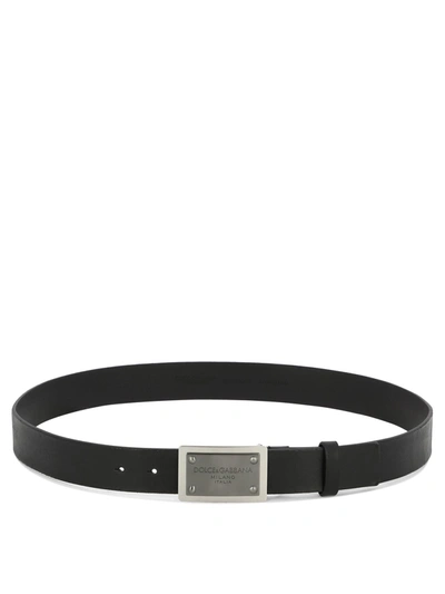 Dolce & Gabbana "dolce&gabbana Milano" Belt In Black