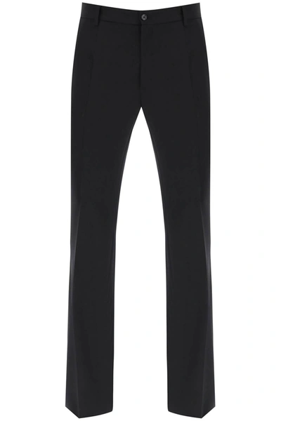 Dolce & Gabbana Flared Tailoring Pants In Black