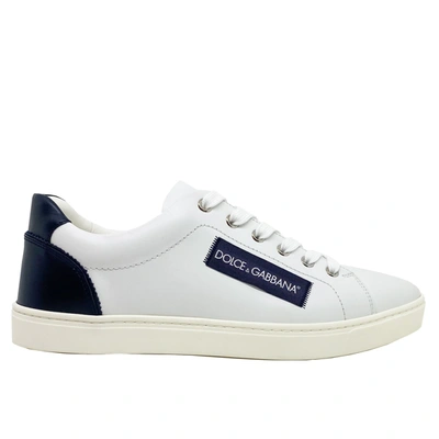 DOLCE & GABBANA DOLCE & GABBANA LOGO LEATHER SNEAKERS