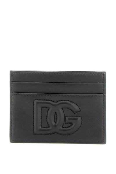 Dolce & Gabbana Logoed Cardholder In Black