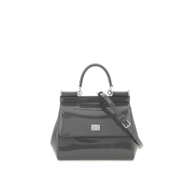 Dolce & Gabbana Kim Dolce&gabbana Small Sicily Handbag In Grey